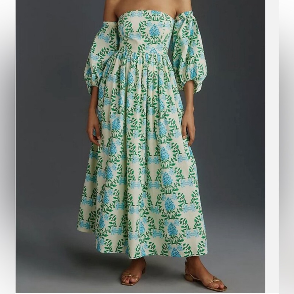 Anthropologie Let Me Be Floral Maxi Dress